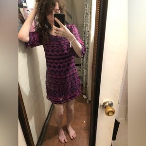 NWT Geometric Hot Pink & Black Stunner